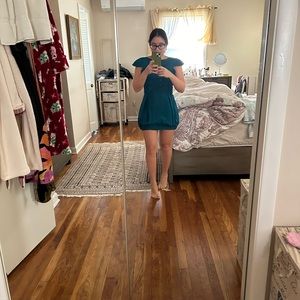 Naven xs turquoise dress